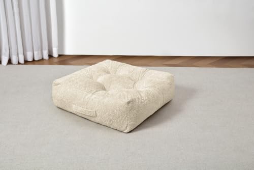 Floor Cushion Pillow, Portable Large - color: Square, Fog