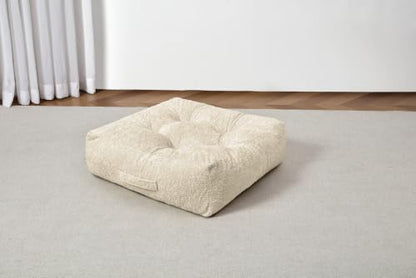 Floor Cushion Pillow, Portable Large - color: Square, Fog