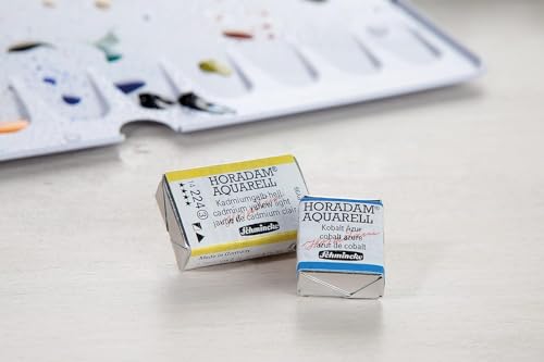 Schmincke - HORADAM® AQUARELL - Finest Artists' Watercolor Paints, 368 Chinacridon Violet, 14 368 044, 1/2 pan - color: 368 Quinacridone Violet