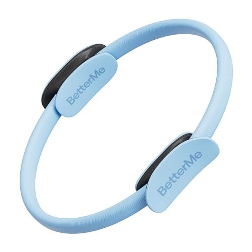 BetterMe Toning Pilates Ring – Magic Circle Pilates Ring for Strength & Flexibility – 15 Inch Fitness Ring for Home Pilates & Yoga Workouts - color: Serenity Blue