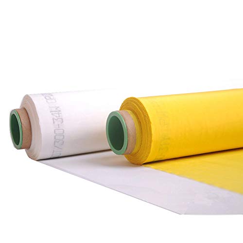 110 Mesh 3 Yards 50Inches(1.27m) Width Silk Screen Printing Fabric Mesh,High Tension,Making Ink Supplies