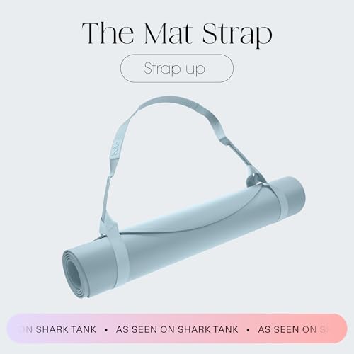 Bala Yoga Mat Straps for Carrying, Lightweight Yoga Mat Sling Holder - color: Sea