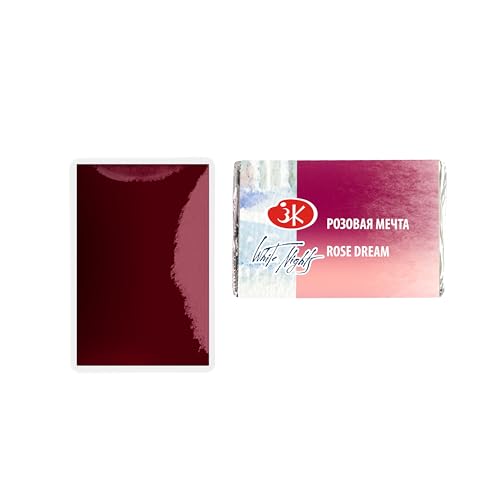 White Nights Limited Edition Granulation Metamorphoses Watercolor Collection of Professional Artist Grade Paints Vibrant Lightfast Colors by Nevskaya Palitra (Rose Dream) - color: Rose Dream