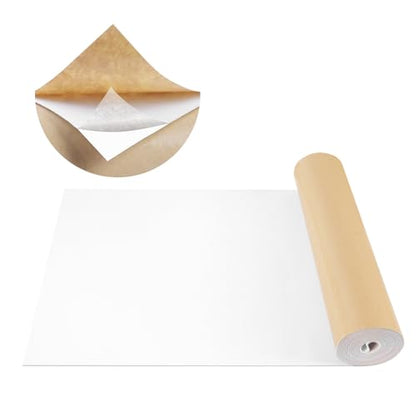 FONUNO Neoprene Foam Padding with Adhesive Closed Cell Foam, White | Self Adhesive Foam Sheets Neoprene Foam Roll Padding for Gaskets Liner Crafts DIY, 12" Wide x 118" Long x 1/16" Thick - color: White, size: 12" Wide x 118" Long x 1/16" Thick