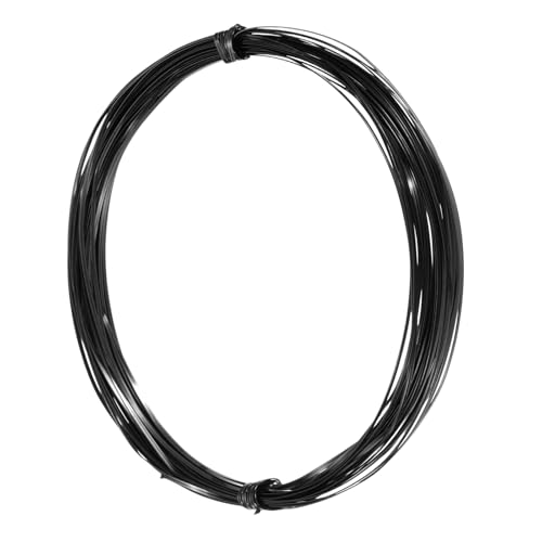 uxcell 1mm Aluminum Craft Flat Wire,33Ft 0.3mm Thickness Bendable Metal Floral Jewelry Beading Armature Wire for Sculpting Armature DIY Jewelry Making, Black - color: Black, size: 33Ft