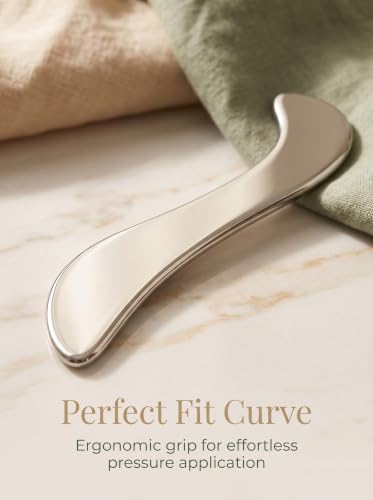 Stainless Steel Gua Sha Tool for Face & Body, Muscle Scraper Massage Tool