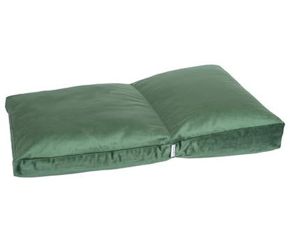 Meditation Cushion,Velvet Meditation Pillow and Zabuton 2-in-1 Portable Design(50 * 70CM). (Green, Service H：9cm) - color: Green