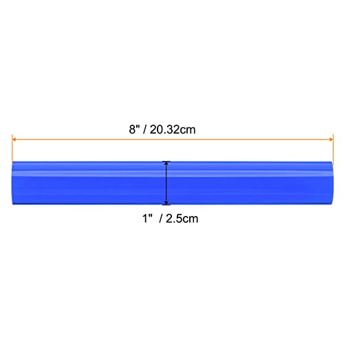 HARFINGTON Acrylic Clay Roller 8 Inch x 1 Inch Solid Non-Stick Plastic Round Tube Roller Polymer Clay Rod Fondant Rolling Pin for Shaping, Sculpting, Modeling DIY Crafts, Blue - color: Blue, size: 8 Inch x 1 Inch