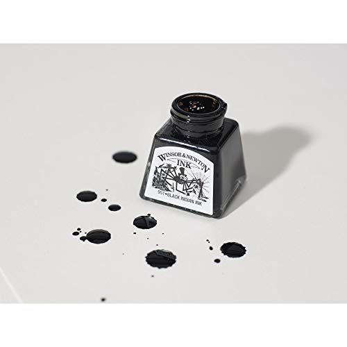 Winsor & Newton Drawing Ink, 14ml Bottle, Viridian | Fast-drying, transparent & water-resistant; Outstanding Color Brilliance; Perfect for brush, dip pen, airbrush applications. - color: Viridian, style: 14ml Bottle