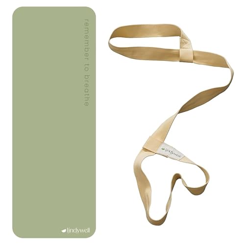 Lindywell Grata Mat Aloe Green and Shoulder Strap Bundle