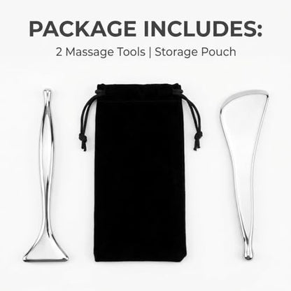 2-Pack Stainless Steel Acupuncture Pen and Gua Sha Tool Set - size: 2-Pack