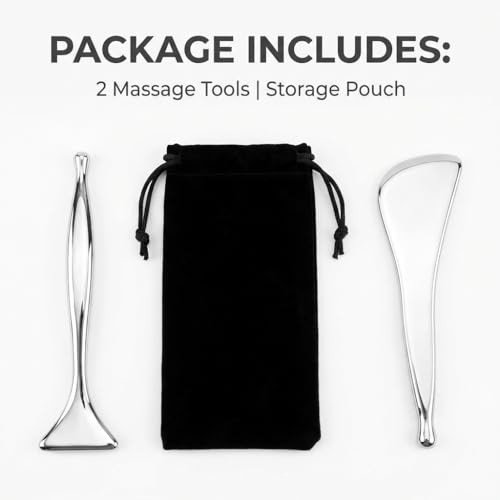 2-Pack Stainless Steel Acupuncture Pen and Gua Sha Tool Set - size: 2-Pack