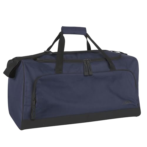 Lightweight Canvas Duffle Bags for Men & Women For Traveling, the Gym, and as Sports Equipment Bag/Organizer - color: Navy