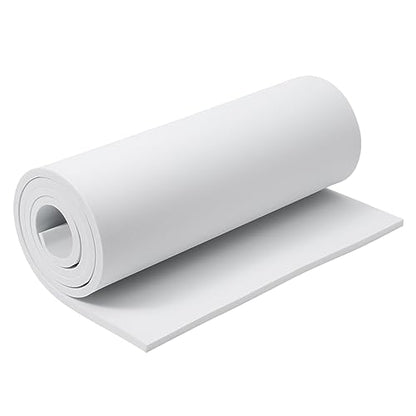 AMZQNART EVA Foam 10mm, Cosplay Foam Roll 16 x 59in (6.5sqft) White, Suitable for Large Foam Cosplay Modeling, DIY Projects, Crafts, Ultra High Density 90 kg/m3. - color: 16×59in White, size: 10mm-Thick