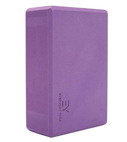 Everyday Yoga Premium Foam Block, 3in/4in/5in Thick, Multi Colors, 1 Block - color: Plum, size: 3 Inch Thick