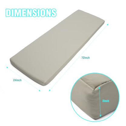 2 Inch Thick Yoga Mat, 72''x24'x2" extra-thick exercise mat. Fitness mat,Foldable Extra Thick Exercise Mat PU Leather,Gymnastics Mat withPilates, Stretching.