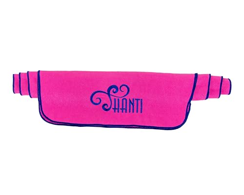 Shanti Microfiber Yoga Towel: Non-Slip, Super Absorbent for Hot Yoga, Pilates & All Workouts - color: Pink