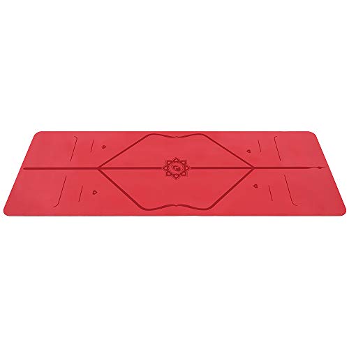 Liforme Special Yoga Mat - Patented Alignment Design, Ultimate Grip - color: Red