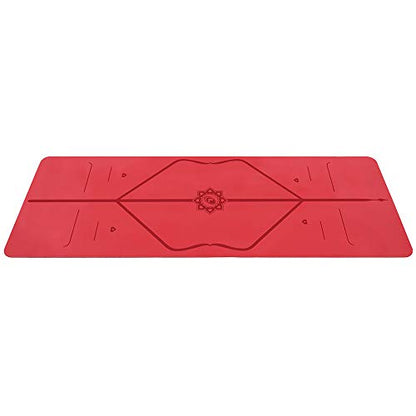 Liforme Special Yoga Mat - Patented Alignment Design, Ultimate Grip - color: Red