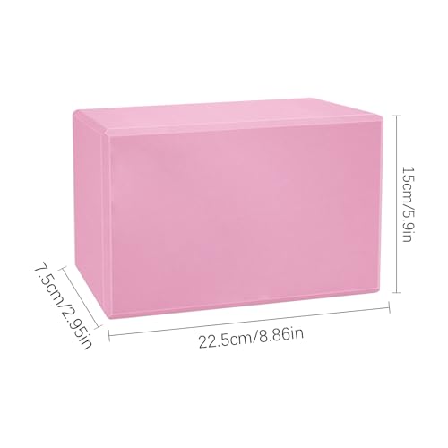 Blocks Yoga with Pads Lightweight Soft Foam Pilates Brick | Balance Flexibility Training Blocks for Fitness Exercise Home Gym Travel Dance