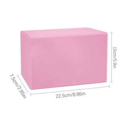 Blocks Yoga with Pads Lightweight Soft Foam Pilates Brick | Balance Flexibility Training Blocks for Fitness Exercise Home Gym Travel Dance