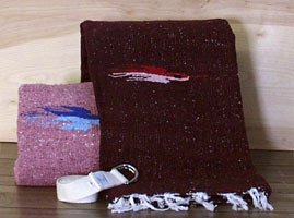 Premium Recycled Fibers Thunderbird Roll Yoga Woven Blanket Throw 54" X 70" Washable