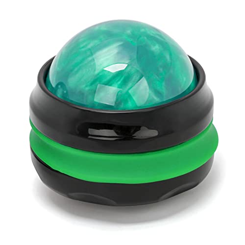 Coolrunner Massage Ball, Manual Roller Massager, Handheld Self Massage | Therapy and Relax Full Body Tools for Sore Muscles, Shoulders, Neck, Arms, Legs, Back, Foot, Body (Green) - color: Green