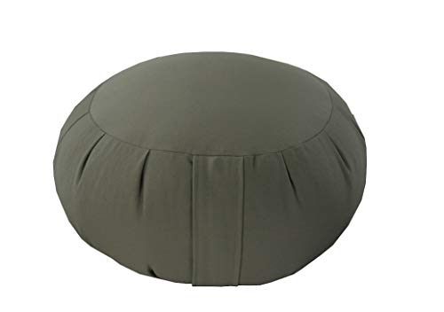 Buckwheat Zafu Meditation Cushion - color: Olive