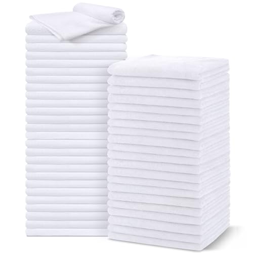 UNIMADE Salon Towels 48 Pack, Super Soft Microfiber Hand Towel | Highly Absorbent Hair-Drying Cloth for Gym, Bath, Spa Use and Home Beauty Care - White (16x29 inch) - color: White, size: 48PK