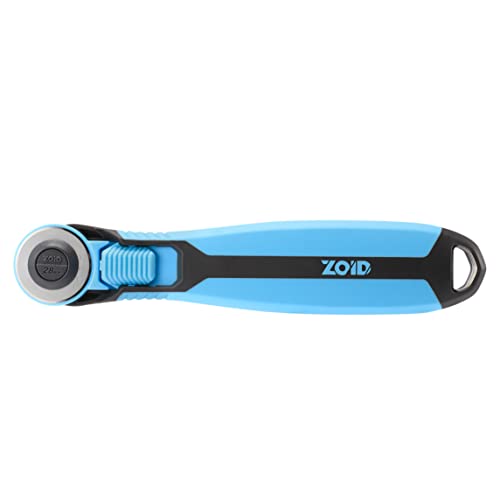 Zoid 28mm Rotary Cutter with Grip, Fabric Cutter Wheel, Rotary Cutter Blade, Craft Cutting Tool, Freehand Tool For Fabrics and Multiple Projects - size: 28mm
