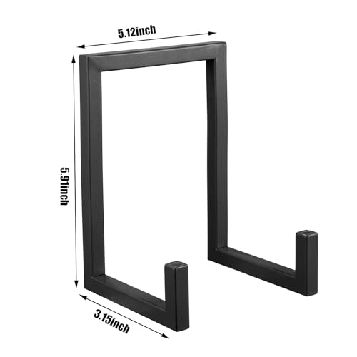 2 Pcs Large Plate Stands for Display Metal Frame Holder, Black, 10 Inch | Plate Display Stand, Picture Frame Stand, Decorative Table Top Easels for Picture Book, Platter, Photo - color: Black, size: 10 Inch