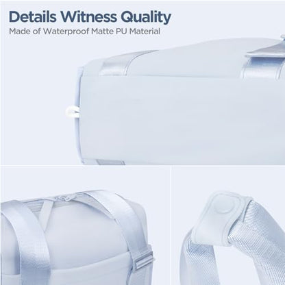 Mini Gym Bag for Women Girls Small Gym Tote Bag with Wet Compartment Waterproof Travel Duffle Bag Cute Workout Sport Bag - color: Silver-12in
