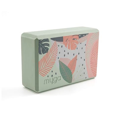 MYGA Yoga Block,Lightweight EVA Foam Yoga Brick,High Density Non-Slip Block for Yoga Poses, Pilates, Balance and Flexibility - color: Palm, size: One Size