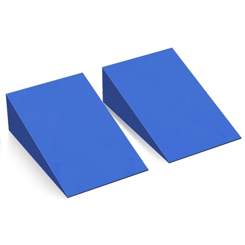 Yoga Wedge Block Foam Squat Wedges Slant Board, 2 Pcs Update Calf Stretcher