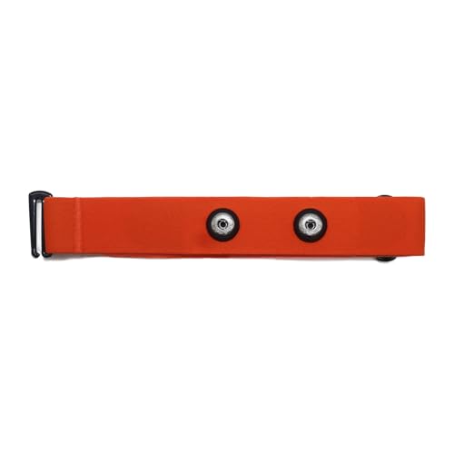 FITCENT Heart Rate Monitor Chest Replacement Strap Compatible with Polar H10 H9 H7, Adjustable Soft HR Belt Work for Polar Heart Rate Sensor Garmin HRM200 - color: Orange