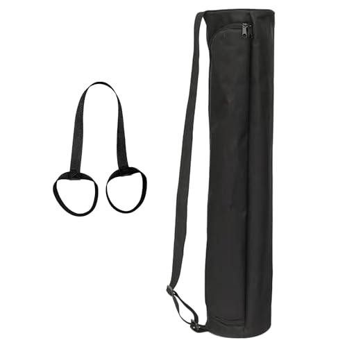 EVEME Yoga Mat Bag for Women & Men,Travel Yoga Gym Bag for 1/4" 1/3" Thick Exercise Yoga Mat,Fitness mat bag,sprot mat pouch - color: Extra Large-Black