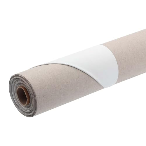 Centurion Deluxe Professional Oil Primed Linen Canvas Roll 60"x30 yd - Medium 11 oz. Weight Linen Canvas, Non-Absorbent, Enhanced Oil Primed Canvas Roll with Excellent Color Retention for Oil Painters - size: 60 in x 30 yard
