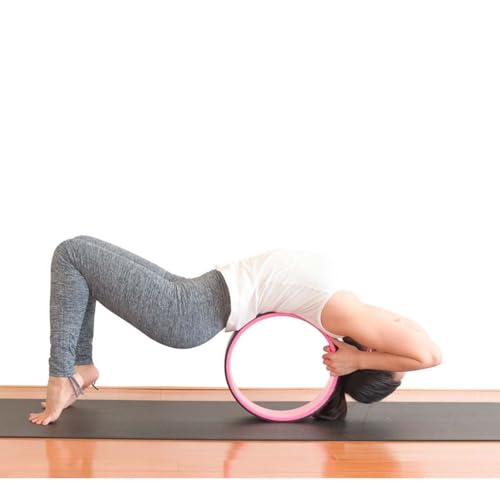 Yoga Wheel for Back Pain Relief, Back Roller Wheel with Extra Cushion, Wider & Thickest Foam, Stretches and Strengthens Core Muscles