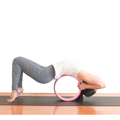 Yoga Wheel for Back Pain Relief, Back Roller Wheel with Extra Cushion, Wider & Thickest Foam, Stretches and Strengthens Core Muscles