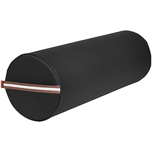 Master Massage 9"x26" Extra Large Full Round Bolster - Black - color: Black, size: 9" Full Round