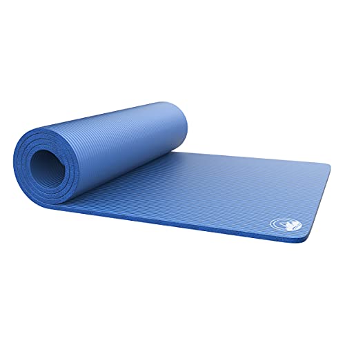 Foam Sleeping Pad - Lightweight Mat for Camping, Cots, Tents, Backpacking, and Yoga - Non-Slip and Waterproof with Handle by Wakeman - color: Blue