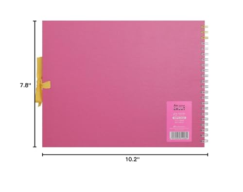 Maruman S312-08 Sketchbook Art Spiral F2 Thick Drawing Paper, 24 Sheets, Pink - color: Pink, size: F2 (7.76" x 10.24")