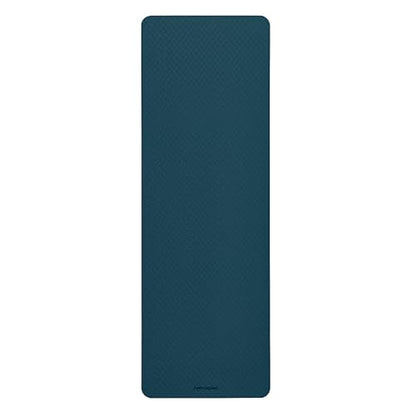 Retrospec Zuma 1/2" Yoga Mat Non Slip Exercise Mat For Pilates, Workout | 72x24x1/2", Gym Mat, Yoga Mat Strap, TPE Yoga Mat, Eco Friendly, Elastic Memory Foam, Moisture Resistant, BPA, Latex Free - color: Ocean Blue