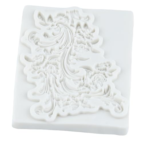 Baroque Silicone Mold Baroque Relief Flower Polymer Clay Molds | Jewelry Making Epoxy Resin Casting Air Dry Polymer Clay Craft - color: Style R