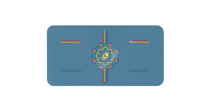 Liforme Yoga Pad - Revolutionary Alignment System, Advanced Non-Slip Grip | Eco-friendly, Non-Toxic, Sweat-Resistant, 4.2mm thick pad for knee, elbow and hand support during Yoga, Free Yoga Bag - color: Blue Sky