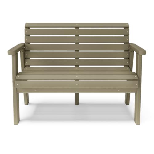 BY THE YARD 48" Garden Bench (Weathered Wood) - color: Weathered Wood