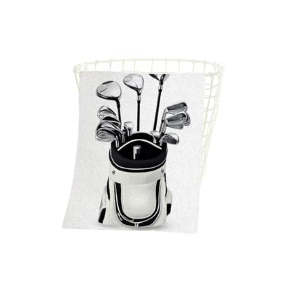 Golf Clubs Bath Towel 15X30 Inch Washcloths Golf Clubs in A Silver Bag Face/Body/Hair/Hand Towel for Spa Gym Yoga Swim Bathroom Kitchen Hotel - color: Golf Clubs