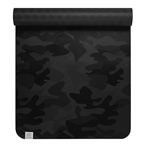 Gaiam Dry-Grip Yoga Mat, Non-Slip, Hot Yoga - color: Camo (Standard)