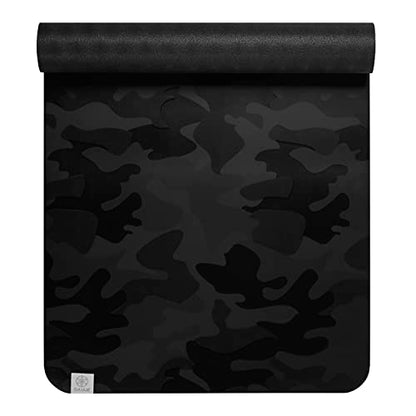Gaiam Dry-Grip Yoga Mat, Non-Slip, Hot Yoga - color: Camo (Standard)