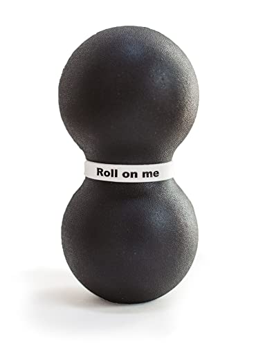 Roller Fitness Infinity Roller, Peanut Foam Roller, Large 8-Inch Double Massage Ball Exercise Roller (Black - Firm) - style: Black - Firm